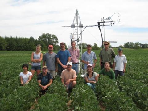 Eddy covariance measurement of H2O and CO2 isotopic fluxes, University of Minnesota Research Farm, Minnesota