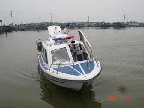 Research boat, Changzhou Environmental Bureau, Jiangsu, China