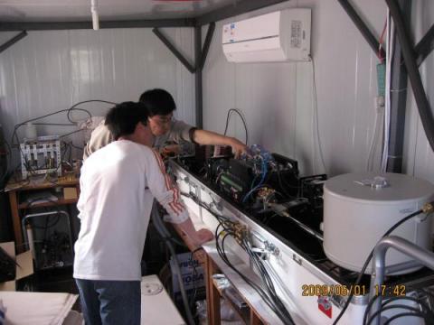 Tunable diode laser analyzer, Luancheng Cropland, Hebei, China